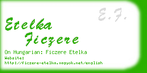 etelka ficzere business card